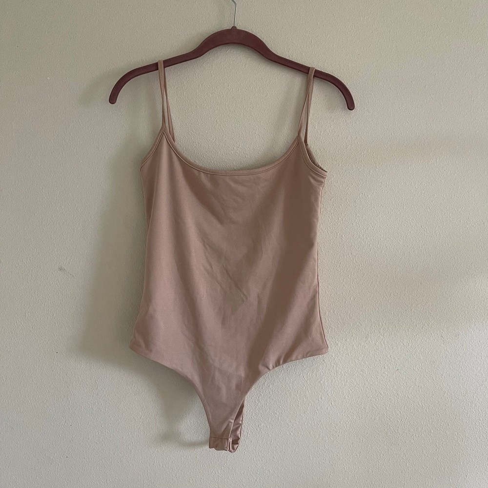 CLYQUE womens begie tan Bodysuit size medium